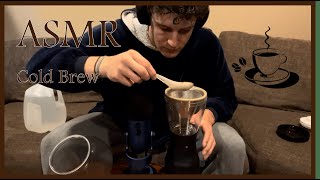 ASMR Cold Brew Coffee Making  Relaxing Sounds amp Brewing Process [upl. by Rosenthal207]