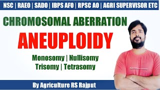 Aneuploidy  Monosomy  Nullisomy  Trisomy  Tetrasomy  Chromosomal Aberration [upl. by Pace]