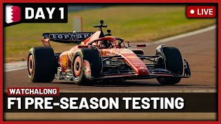 F1 Live 2024 Bahrain Testing Day 1 Watchalong  Live Timings  Commentary [upl. by Henebry951]