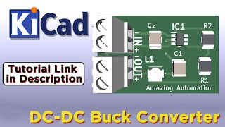 DCDC Buck Converter PCB Design  Learn KiCAD [upl. by Lalib534]