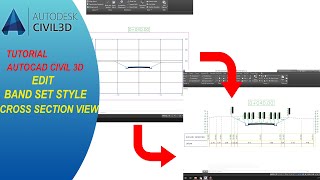 Autocad Civil 3D Edit Band Set Style Cross Section View [upl. by Florri978]