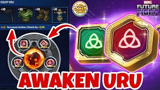 😱 AWAKEN URU amp CHARACTER GEAR IMPROVED  Marvel Future Fight [upl. by Ylehsa]