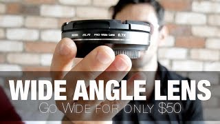 Best Wide Angle Lens Adapter  07x is Great for Vlogging on Panasonic G85 GH5 [upl. by Alrak]