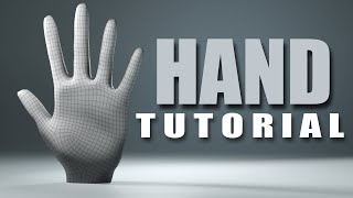 Blender Hand Modeling Tutorial [upl. by Immas]