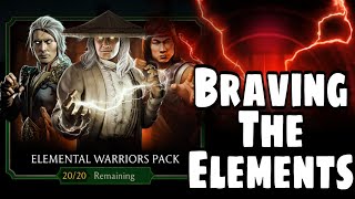 Elemental Warriors Pack Opening MK Mobile [upl. by Fe]