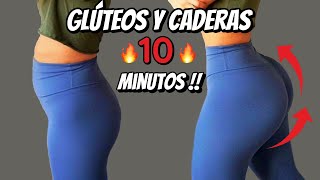 HAZ CRECER TU GLÚTEOS Y ENSANCHA CADERAS EN SÓLO 10 MINUTOS🍑😱Abdomen plano [upl. by Rexer]