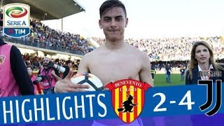 Benevento  Juventus 24  Highlights  Giornata 31  Serie A TIM 201718 [upl. by Yanahc948]