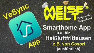 VeSync App  ua für WiFi Heißluftfritteusen ausführlich [upl. by Autumn]