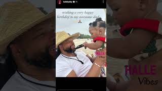 Halle Bailey Wishes Her Dad Happy Birthday 😊❤️ Halo halle halo hallebailey [upl. by Nicholson]