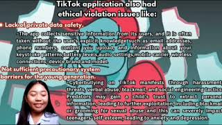 Computer Ethics Activity1Social Networking Ethics Analysis of Tiktok Application [upl. by Tomi]