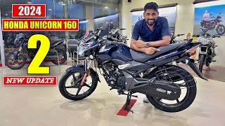 New Honda Unicorn 160 BS6 2024 Model Latest Update Review [upl. by Ilagam]