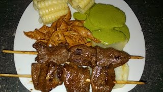 Anticuchos con Choncholí COMIDA PERUANA [upl. by Maryn]