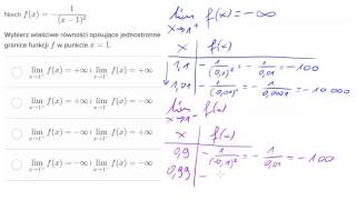 Granice niewłaściwe funkcji wymiernych [upl. by Redienhcs]