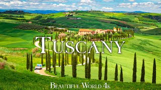 Tuscany Italy 4K Ultra HD • Stunning Footage Tuscany Scenic Relaxation Film with Calming Music [upl. by Hatcher]