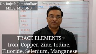 11 Trace elements Revision Iron Copper Zinc Iodine Fluoride Selenium Manganese [upl. by Ayekam]