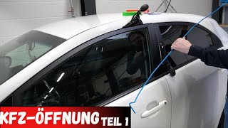 Zerstörungsfreie Fahrzeugöffnung  Auto ohne Schlüssel öffnen  TEIL 1  KFZÖffnung [upl. by Sofer]