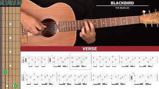 Blackbird Guitar Cover The Beatles 🎸Tabs  Chords [upl. by Ahsikad]