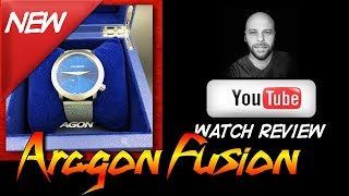 Aragon Watch Review Aragon Fusion Coupon Code  Black Dial Blue Dial Grey Strap Android Watches [upl. by Witt340]