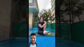 chalak ladkaswimming poolYouTube shortcomedyvideos funny swimming masti training shortvideo [upl. by Errot138]