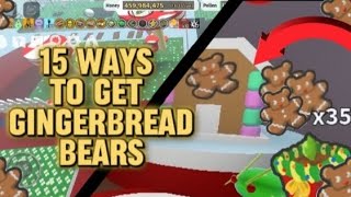 15 ways to get gingerbread bears bss [upl. by Grati]