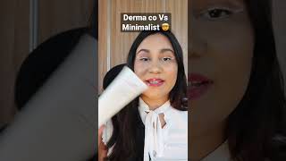 Derma co salicylic acid Vs Minimalist salicylic acid face wash review shortvideo [upl. by Htebaile]