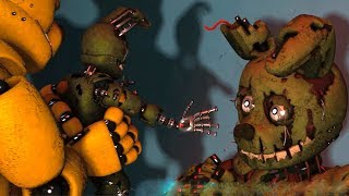 FNAF Springbonnie vs Possessed Springtrap Fight FNAF Animations [upl. by Guyer]