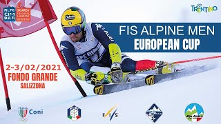 Alpe Cimbra FIS Alpine Men European Cup GS 1° run day1 live fisitv fisalpine  SPORTCULTURATV [upl. by Airotahs]