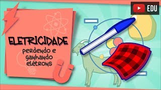 Eletricidade  materiais trocando elétrons [upl. by Ydneh]