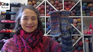 Kikos Knitting Podcast 212  Beaded fingerless mitts [upl. by Yessej]