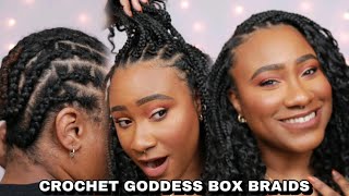 Crochet Goddess Box Braids  Toyotress Goddess Box Braids Tutorial amp Review [upl. by Urbanna]