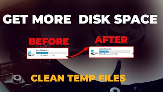 How To Delete Your Temporary Files In WindowsGet More Disk Space [upl. by Euqnomod]