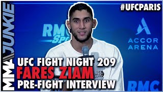 Frances Fares Ziam Seeks Big Knockout In Paris Homecoming  UFC Fight Night 209 [upl. by Narual565]