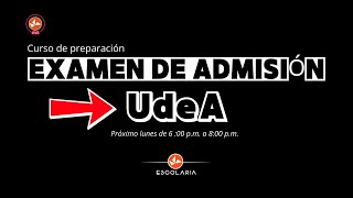 Curso Examen de Admisión UdeA [upl. by Nal]