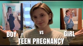 Difference Between Girl Pregnancy amp Boy Pregnancy Teen Mom Mckayla Adkins [upl. by Atinod]