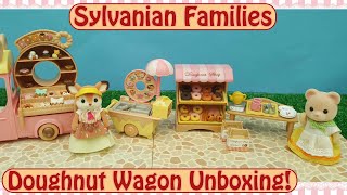 Unboxing the Sylvanian Families Delicious Doughnut Wagon Set Up and Comparison [upl. by Ania]