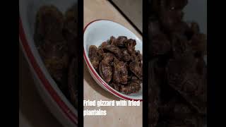 Fried gizzard with fried plantains Puerto Rico Mollejas fritas y tostones  Recipe  receta [upl. by Aldarcie404]