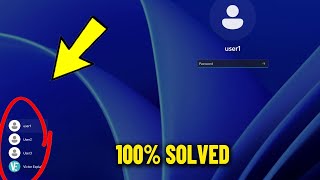 How To Enable Switch user option and Fix disappeared it From Login Screen in Windows 11  10 ✅ [upl. by Xylia]