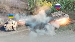 🔴 Ukraine War 2024  Ukrainian Bradley Knocks Out Russian T80 Tank With TOW Missile amp Shredds MTLB [upl. by Grosmark]