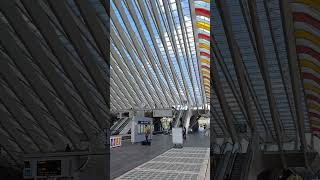 Inside LiegeGuillemins station Belgium 🇧🇪 1155am 25 Aug 2024 [upl. by Genni]