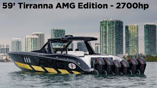 Cigarette AMG Tirranna 59 Racing Boat  2700HP  VIDEO [upl. by Edla589]