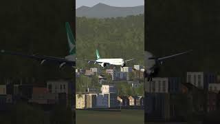 Aircraft Landing at airplane aviation automobile [upl. by Nosna320]