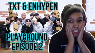 Tricksters x Together amp EnDisaster  TXT amp EN PLAYGROUND Episode 2 Reaction [upl. by Aicele925]