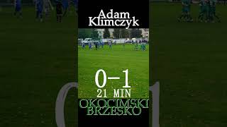 Orzeł Dębno Okocimski Brzesko bramka na 01 Adam Klimczyk shorts okocimski sportbrzesko brzesko [upl. by Hobbie342]