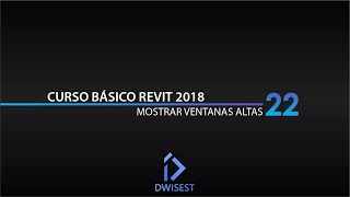 Revit 2018  Mostrar ventanas altas  Tutorial básico 22 [upl. by Sihon]