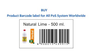 Buy Product Barcode label for All PoS System Worldwide [upl. by Lebbie479]