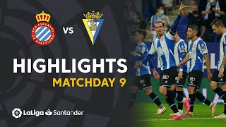 Resumen de RCD Espanyol vs Cádiz CF 20 [upl. by Whalen]