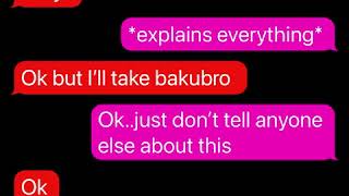 Iida X Deku Texting Story Iideku [upl. by Ruben]