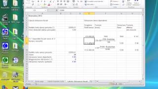 Calcolo detrazione fiscale con Excel 2010 [upl. by Riccardo]