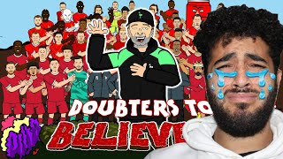 🎶KLOPP FAREWELL SONG🎶 Doubters to Believers  442oons Reaction [upl. by Anailuj]