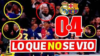 LO QUE NO SE VIO del REAL MADRID 04 BARÇA ⛔ ¡ASALTO AL BERNABÉU 😍 LA RYL NO FALLA 🔥 GAVI 🆚 VINI [upl. by Marena407]